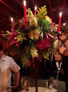 v. sattui floral arrangement