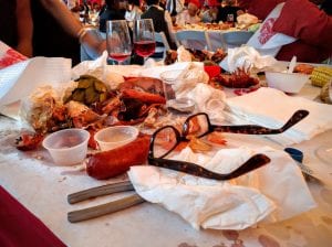 V. Sattui lobsterfest glasses