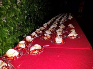 V. Sattui lobsterfest dessert table